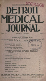 Detroit Medical Journal 4, no.1_cover