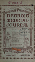 Detroit Medical Journal 1, no.1_cover