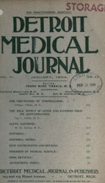 Detroit Medical Journal 3, no.10_cover