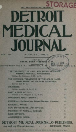 Detroit Medical Journal 3, no.5_cover