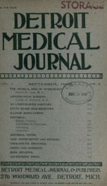 Detroit Medical Journal 2, no.6_cover