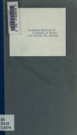 A history of Greenock Church, St. Andrews, New Brunswick from 1821 to 1906. By Melville N. Cockburn_cover