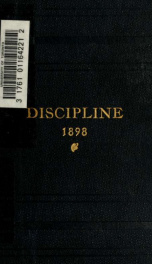 The doctrine and discipline of the Methodist church : 1898_cover