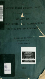 Report on public baths and wash-houses in the United Kingdom_cover