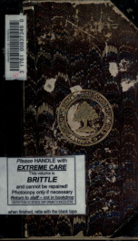 Journal of researches into the natural history and geology of the countries visited during the voyage of H.M.S. "Beagle" round the world, under the command of Captain FitzRoy_cover