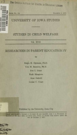 University of Iowa studies in child welfare v 17 no.1_cover