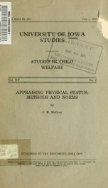 University of Iowa studies in child welfare v 15 no.2_cover