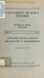 University of Iowa studies in child welfare v 12 no.2_cover