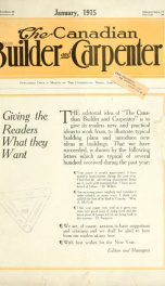 The Canadian builder v.5  jan 1915_cover