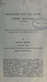 Industries and the State under socialism_cover