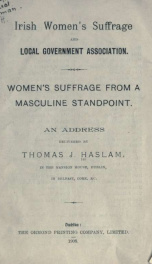 Women's suffrage from a masculine standpoint_cover