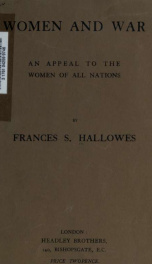 Women and war, an appeal to the women of all nations_cover