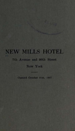 New Mills Hotel, 7th Avenue and 36th St., New York_cover