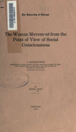 The woman movement from the point of view of social consciousness_cover