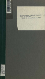 Guide to the gallery of birds in the Department of Zoology, British Museum (Natural History) 2_cover