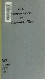 The personality of George Fox_cover