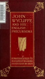 John Wycliffe and his English precursors_cover