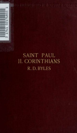 The second epistle of Saint Paul to the Corinthians_cover