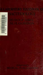 Abel's laboratory handbook of bacteriology_cover