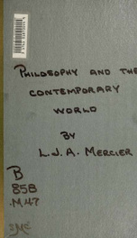 Philosophy and the contemporary world_cover