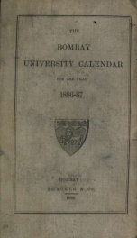 University calendar 1886-87_cover