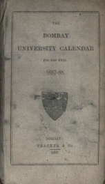 University calendar 1887-88_cover