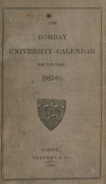 University calendar 1883-84_cover