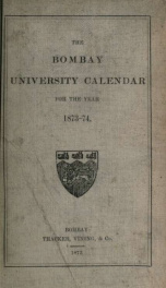 University calendar 1873-74_cover