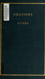 Orations of Marcus Tullius Cicero_cover