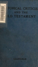 Historical criticism and the Old Testament_cover