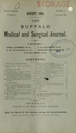 Buffalo Medical Journal aug 1880_cover