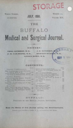 Buffalo Medical Journal Jul 1880_cover