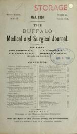 Buffalo Medical Journal may 1880_cover