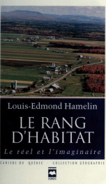 Le rang d'habitat : le réel et l'imaginaire_cover