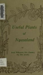 Useful plants of Nyasaland. Edited by P.J. Greenway_cover