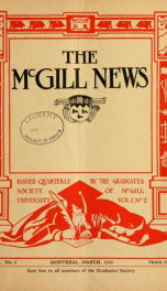 McGill News v. 01 no. 2_cover