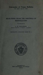 Selections from the writings of Kierkegaard_cover