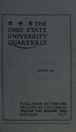 Ohio State University Quarterly 2, No. 3_cover