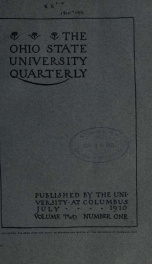 Ohio State University Quarterly 2, No. 1_cover