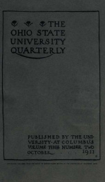 Ohio State University Quarterly 3, No. 2_cover