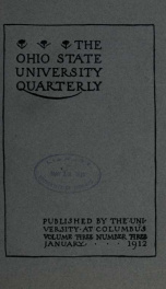 Ohio State University Quarterly 3, No. 3_cover