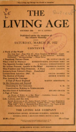 Living Age Mar. 1922_cover