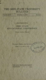 Ohio State educational conference. Proceedings 35, no.3_cover