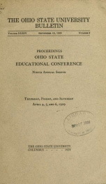 Ohio State educational conference. Proceedings 34, no.3_cover