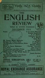 English Review 12 1919_cover