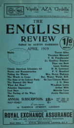 English Review 04 1919_cover