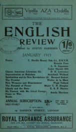 English Review 01 1919_cover