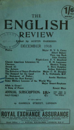 English Review 12 1918_cover