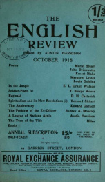 English Review 10 1918_cover