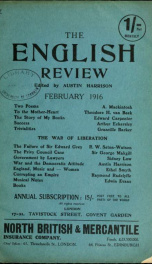 English Review 02 1916_cover